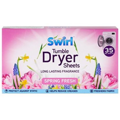 Picture of Swirl Dryer sheets Spring 35s x20